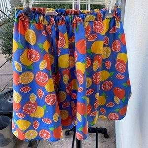 Lemon and orange skirt
